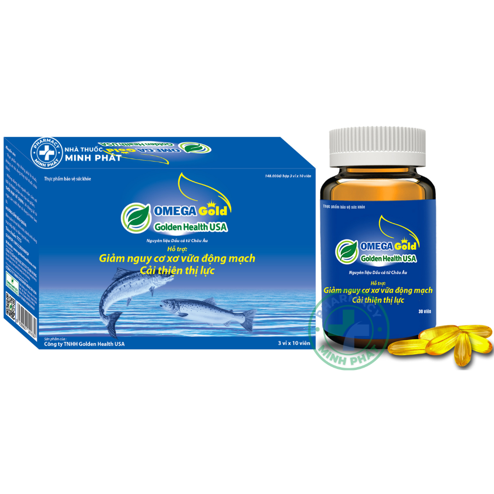 OMEGA GOLD - Giảm nguy cơ xơ vữa động mạch, cải thiện thị lực